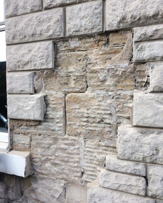 Stone cladding removal Period Property Wall Care Specialists