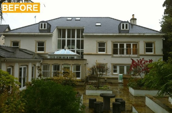Before Slate cladding Before Slate cladding