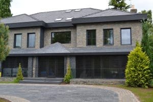 after slate cladding external walls